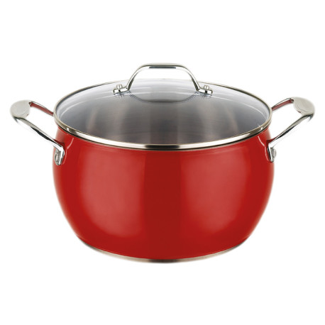 Эмалированная кастрюля Luxedishers с крышкой